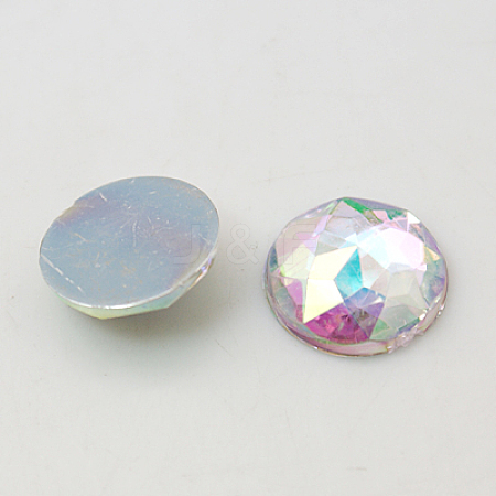 Imitation Taiwan Acrylic Rhinestone Flat Back Cabochons LS-GACR-D003-10mm-17-1