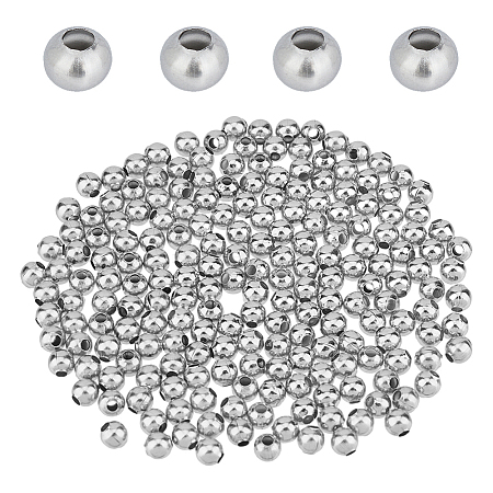 DICOSMETIC 304 Stainless Steel Round Seamed Beads STAS-DC0015-81C-1