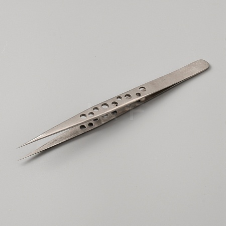 Stainless Steel Fine Ponited Tweezers TOOL-WH0125-46A-1