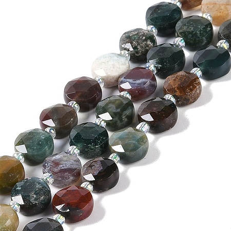 Natural Indian Agate Beads Strands G-N342-15-1