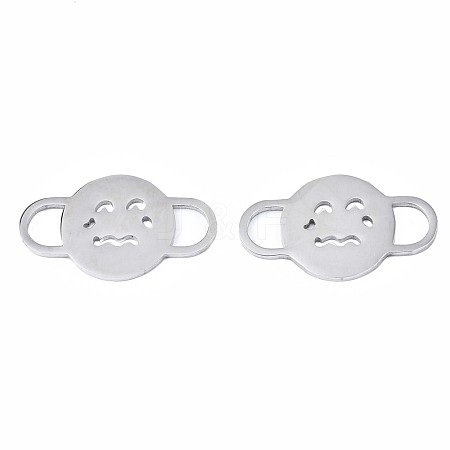Non-Tarnish Halloween Theme Expression 304 Stainless Steel Links Connectors STAS-N095-068-1