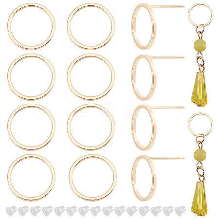 Brass Ear Stud Findings KK-BC0005-13G-1