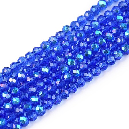 Electroplate Glass Beads Strands EGLA-A044-T2mm-L31-1