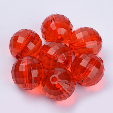 Transparent Acrylic Beads X-TACR-Q254-8mm-V12-1