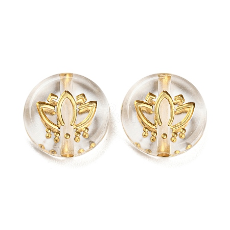 Plating Transparent Acrylic Beads LS-OACR-A024-01B-1