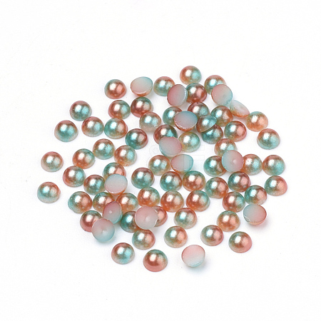 Imitation Pearl Acrylic Cabochons OACR-R063-3mm-09-1