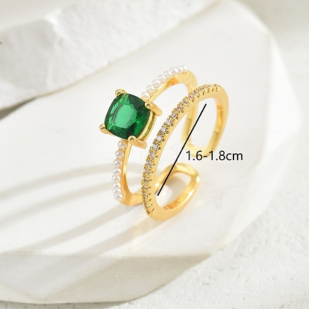 Vintage Luxury Fashion Gemstone Ring Women's Jewelry Party Wedding Gift Banquet. IA6817-4-1