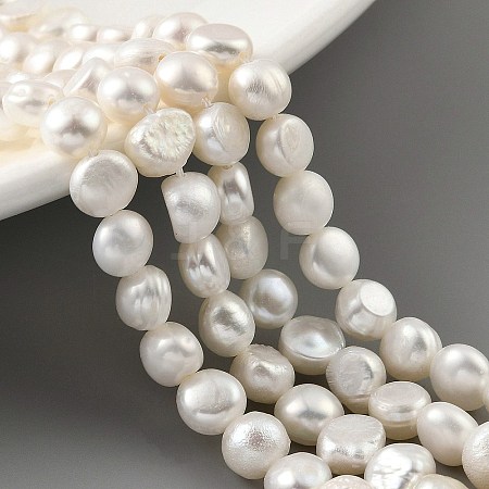 Natural Cultured Freshwater Pearl Beads Strands PEAR-A006-04D-1