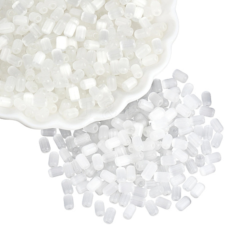 600Pcs Drawbench Style Glass Seed Beads SEED-PA0001-25B-1