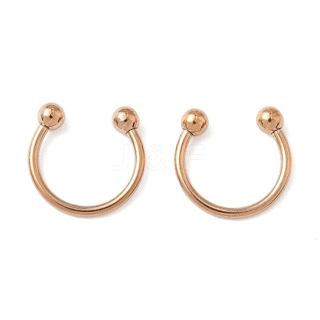 303 Stainless Steel Circular/Horseshoe Barbell Nose Rings WG86D19-23-1