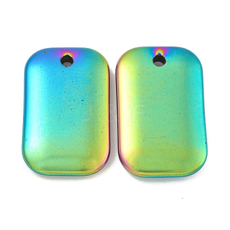 Electroplated Synthetic Non-Magnetic Hematite Pendants G-C136-05F-1