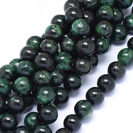 Natural Fuchsite Beads Strands G-F602-11-10mm-1