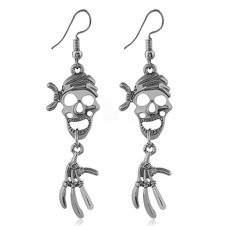 Halloween Theme Alloy Dangle Earrings FS-WG50C46-03-1