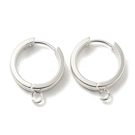 201 Stainless Steel Huggie Hoop Earrings Findings STAS-A167-01U-S-1