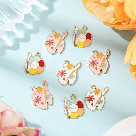 12Pcs 3 Styles Alloy Enamel Pendants FIND-FP0002-99-1