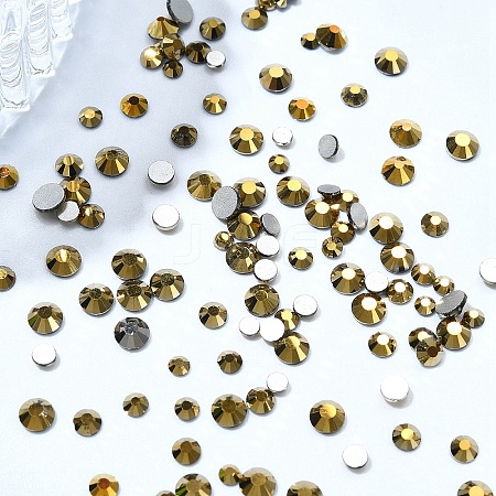 Glass Rhinestone Flat Back Cabochons MRMJ-YW0001-075L-1