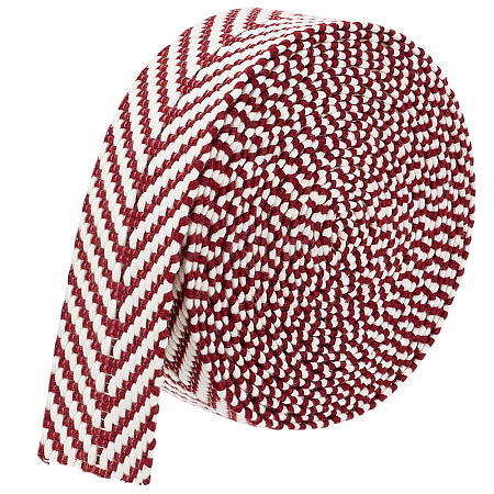 5 Yards Polycotton Jacquard Arrow Ribbon OCOR-WH0078-173A-1