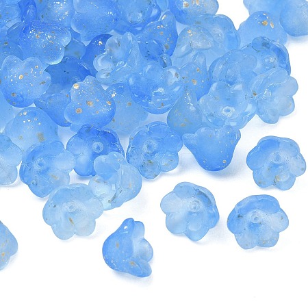 Frosted Glass Bead Cap FGLA-C001-01K-1
