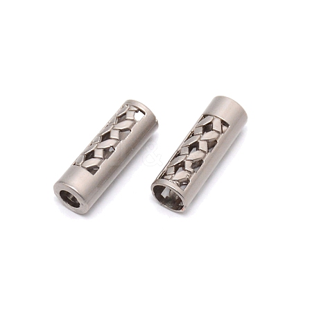 Zinc Alloy Cord Ends PALLOY-WH0088-40P-1