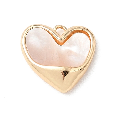 Natural Shell Pendants KK-N290-01G-1