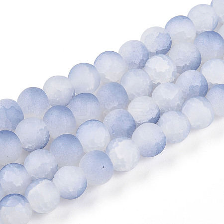 Crackle Glass Beads X1-GLAA-N009-8mm-07-1