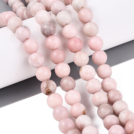 Natural Pink Opal Beads Strands G-N367-01C-01-1