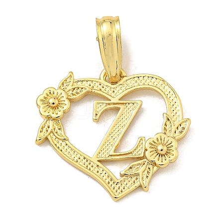 Heart Brass Pendants KK-I714-04G-Z-1