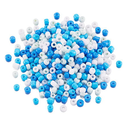 Opaque Glass Round Seed Beads GLAA-TAC0025-07A-05-1