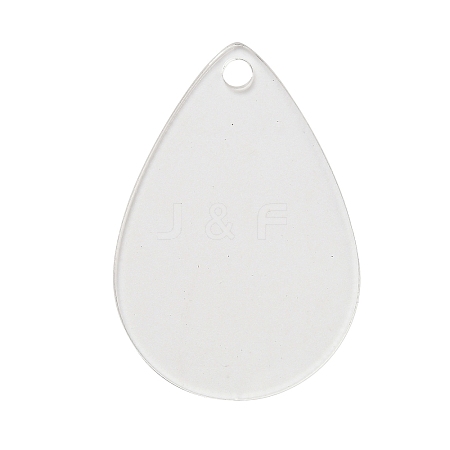 Transparent Acrylic Blank Pendants TACR-Z003-01D-1