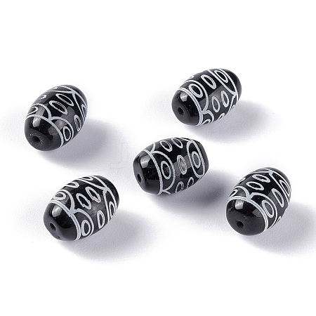 Tibetan Style dZi Beads TDZI-Z001-07-1