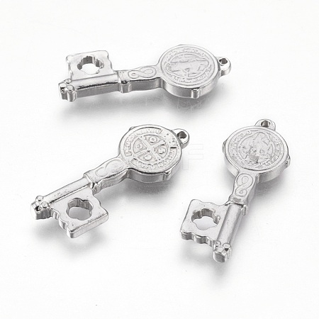 Non-Tarnish 201 Stainless Steel Pendants X-STAS-O118-02P-1