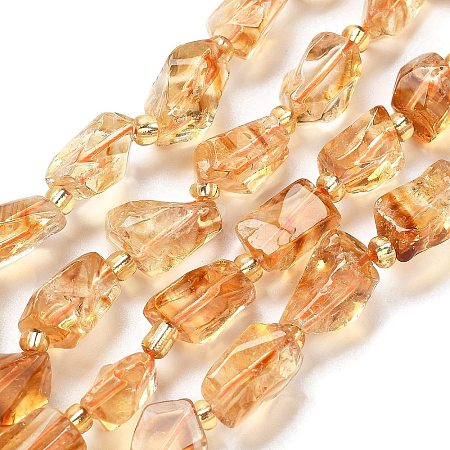 Natural Citrine Beads Strands G-H074-C02-03-1