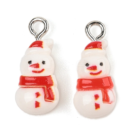 Christmas Theme Opaque Resin Pendants RESI-S08-01J-1