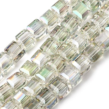Electorplated Glass Beads EGLA-E006-3A-1