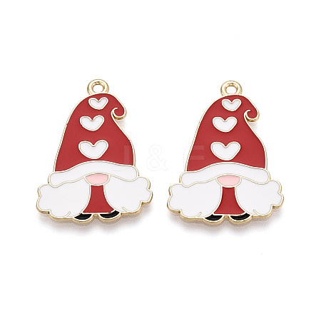 Alloy and Enamel Pendants X-ENAM-T021-20A-1