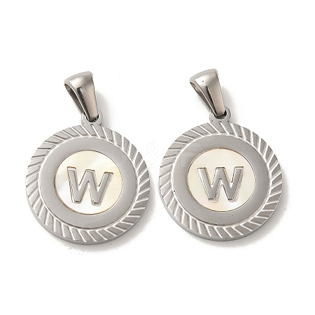 304 Stainless Steel Pendants STAS-I204-W-P-1