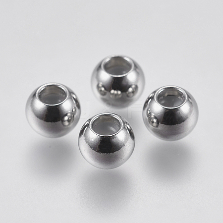 201 Stainless Steel Beads STAS-F195-007P-6mm-1