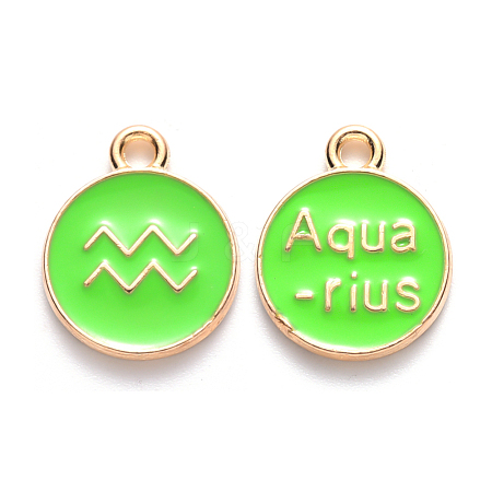 Alloy Enamel Pendants ENAM-S124-01A-06J-1