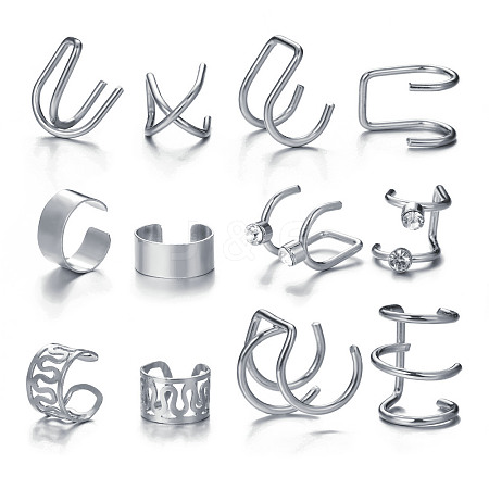 Alloy Cuff Earring Kits for Women WG0D93E-06-1