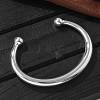 304 Stainless Steel Cuff Bangles BJEW-S161-08P-3