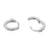 Tarnish Resistant 304 Stainless Steel Hoop Earrings Findings STAS-N092-189-3