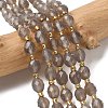 Natural Gray Agate Beads Strands G-F809-A31-01-1
