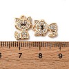 Brass Micro Pave Cubic Zirconia Pendants KK-Z112-15G-3
