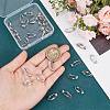 36Pcs Brass Clip-on Earring Converters Findings KK-SP0001-10P-3