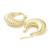 Rack Plating Brass Croissant Hoop Earrings EJEW-B027-16G-2