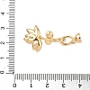 Brass Enamel Fold Over Clasps KK-S531-31G-B-3