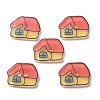 2-Hole Printed Transparent Resin Buttons RE-CBAA3F3-12-1