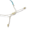 Shell & Porcelain Braided Bead Bracelets BJEW-C061-08-3
