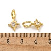 Rack Plating Brass Micro Pave Cubic Zirconia Pendants KK-C074-63G-3