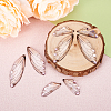 Transparent Resin Light Rose Rhinestone Pendants Set RESI-TAC0002-47A-6